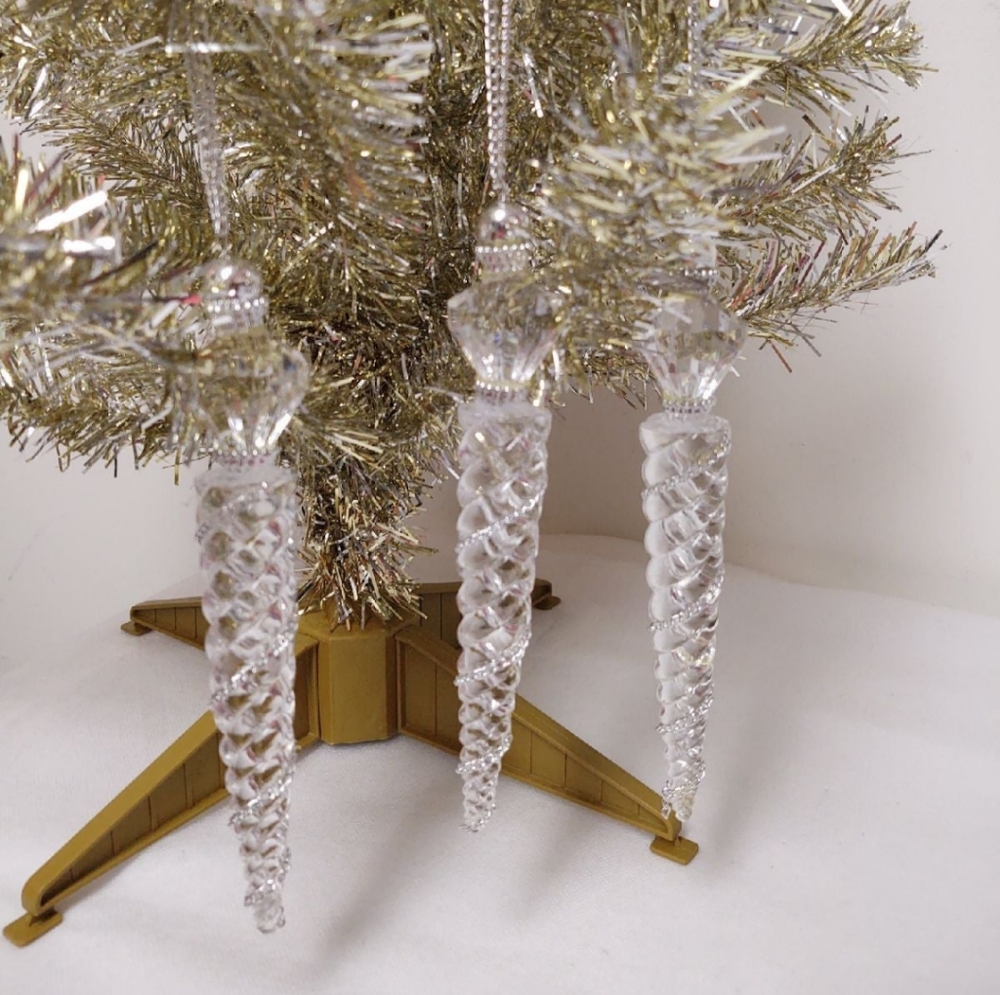 Set of 3 | 7" Glass Holiday Ornaments